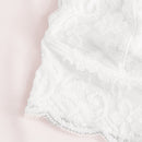 Bralette De Encaje Floral Con Borde Festoneado