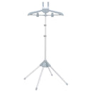Soporte de tabla de planchar plegable de altura ajustable - Accesorio de vaporizador de ropa de aluminio de alta resistencia con estabilidad de 3 puntos, diseño que ahorra espacio para uso doméstico y profesional, accesorios para planchar ropa, construcc
