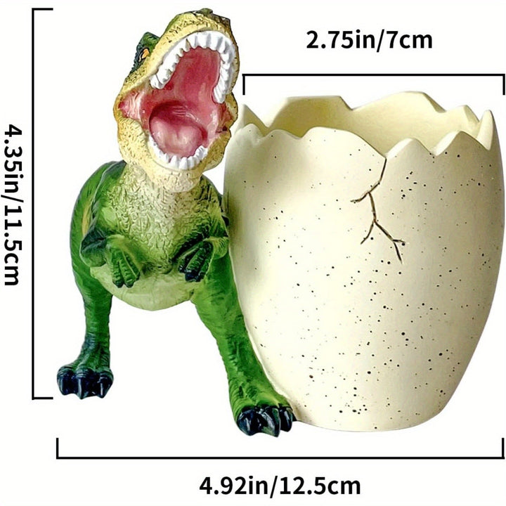 Llavero de cepillo de dientes de dinosaurio lindo - Diseño de resina fácil de limpiar para baño y, ideal para cepillos de dientes y papelería, organizador de baño | Diseño juguetón | Llavero de cepillo de dientes duradero, accesorios de baño de dinosaurio
