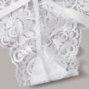 Conjunto De 3 Braguitas De Encaje Floral Con Recorte, Lenceria