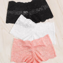 Set de bragas con encaje floral 3 paquetes