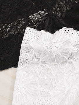 Set de bragas con encaje floral 3 paquetes