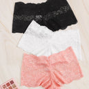 Set de bragas con encaje floral 3 paquetes