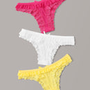 Set de bragas ribete con encaje 3 paquetes