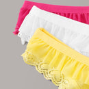 Set de bragas ribete con encaje 3 paquetes