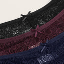 Set de bragas con encaje floral 3 paquetes