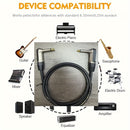 Cable de Amplificador para Guitarra y Bajo Eléctrico Premium - 3.05 metros / 6.1 metros, Sonido de Alta Fidelidad, Diseño Duradero y Flexible, Compatible con Todos los Instrumentos Musicales, Conectores Metálicos para Computadoras, Portátiles, DVD, Altav