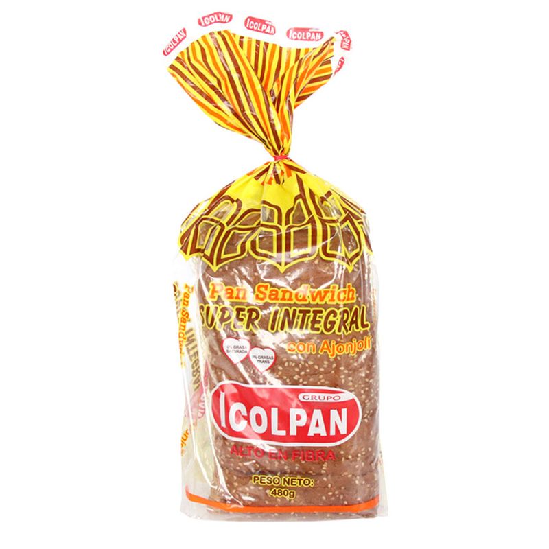 PAN SUPERTAJADO ICOLPAN 480G AJONJOLI