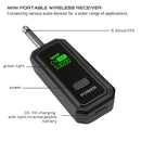 Transmisor y receptor inalámbrico de micrófono - Carga USB-C, control de volumen, compatible con XLR para actuaciones de micrófono dinámico, accesorios de interfaz de voz | Micrófono USB-C para grabación