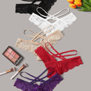 Conjunto de ropa interior romantica y sensual de diseno de encaje para mujeres (5 piezas)