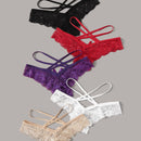 Conjunto de ropa interior romantica y sensual de diseno de encaje para mujeres (5 piezas)