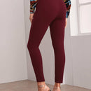 Prive Pantalones con cinturon con bolsillo oblicuo con costura delantera