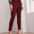 Prive Pantalones con cinturon con bolsillo oblicuo con costura delantera