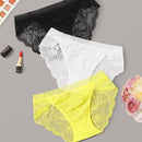 Set de bragas finas con encaje floral 3 paquetes