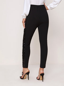 Prive leggings deportivos informales, sin costuras, de cintura alta, con parches brillantes, para mujeres para hacer ejercicio y estar en forma
