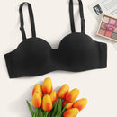 Sujetador demi con tira ajustable unicolor