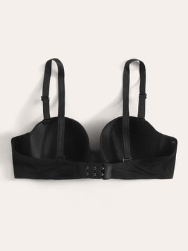 Sujetador demi con tira ajustable unicolor