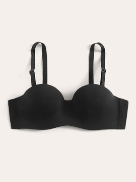 Sujetador demi con tira ajustable unicolor