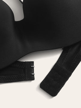 Sujetador demi con tira ajustable unicolor
