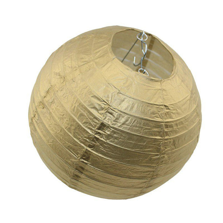 Lámpara Farol de Papel Plegable Faroles Colgantes Plateado / Dorado RF L12D