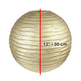 Lámpara Farol de Papel Plegable Faroles Colgantes Plateado / Dorado RF L12D