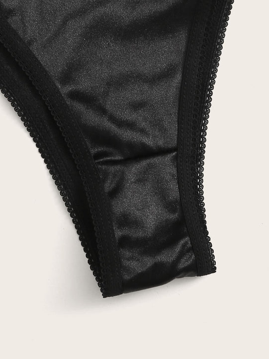 Set de lenceria harness con cinta con letra