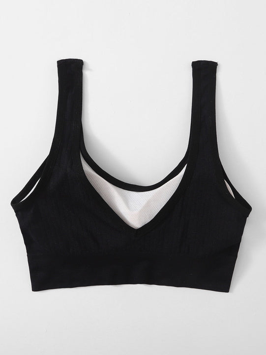 Sujetador con cinta con letra