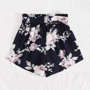 VCAY Shorts con cinturon con estampado floral