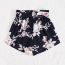 VCAY Shorts con cinturon con estampado floral