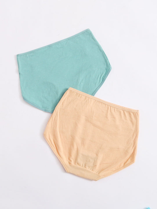 2 piezas set de bragas de cintura alta con abertura