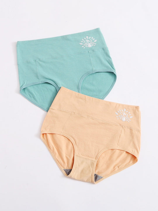 2 piezas set de bragas de cintura alta con abertura