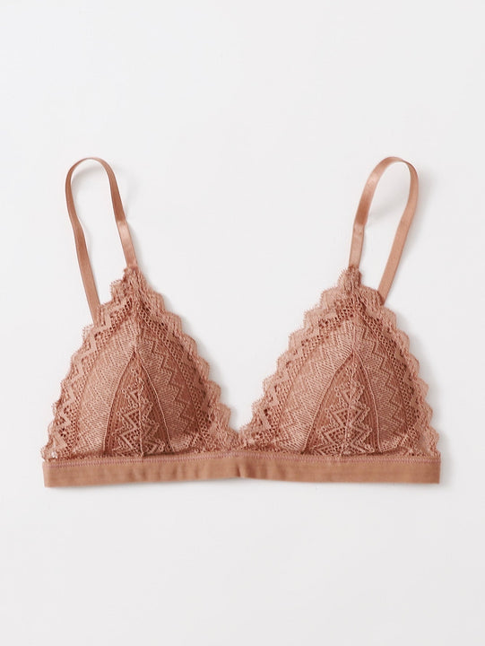 Lenceria De Encaje De Vieira, Bralette De Triangulo