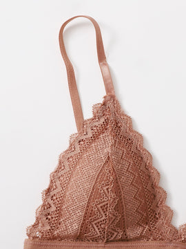Lenceria De Encaje De Vieira, Bralette De Triangulo
