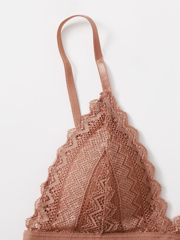 Lenceria De Encaje De Vieira, Bralette De Triangulo