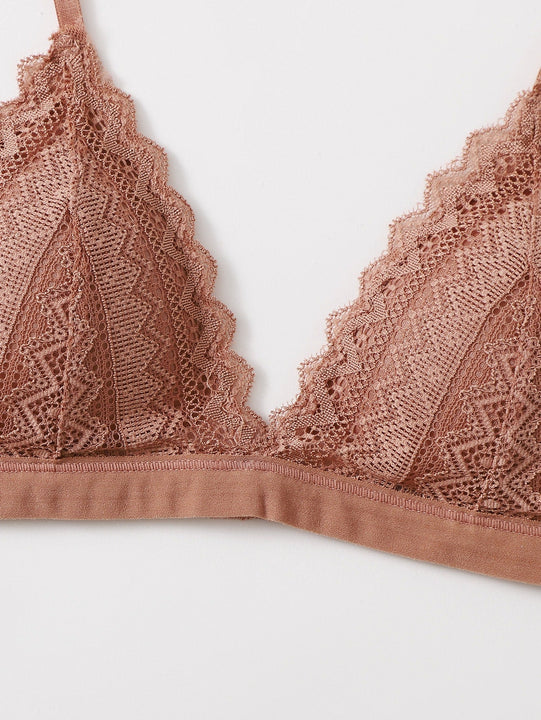 Lenceria De Encaje De Vieira, Bralette De Triangulo