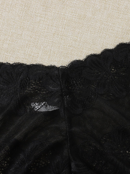 3 piezas set de bragas con encaje floral