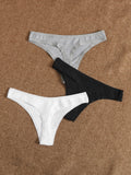 3 piezas set bragas tanga simple