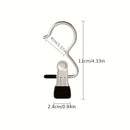 5/10pcs Perchas de Acero Inoxidable con Clips - Suaves con Tela y Cuero Sintético, Ideales para Sombreros, Pantalones, Calcetines - Perfectas para Almacenamiento en Baño y Lavandería