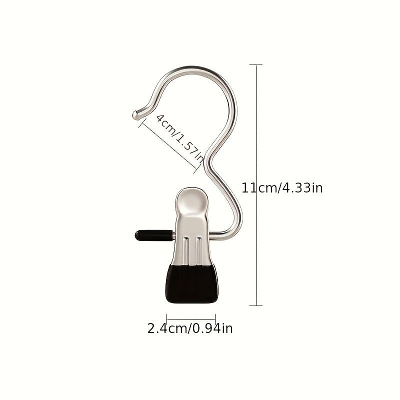 5/10pcs Perchas de Acero Inoxidable con Clips - Suaves con Tela y Cuero Sintético, Ideales para Sombreros, Pantalones, Calcetines - Perfectas para Almacenamiento en Baño y Lavandería