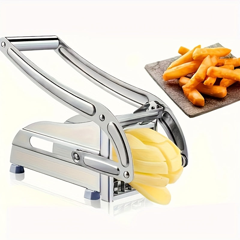 Cortador de verduras y frutas de acero inoxidable multifuncional - Utensilio de cocina duradero para papas, cebollas, zanahorias, etc. - Ideal para barbacoas y cocina al aire libre