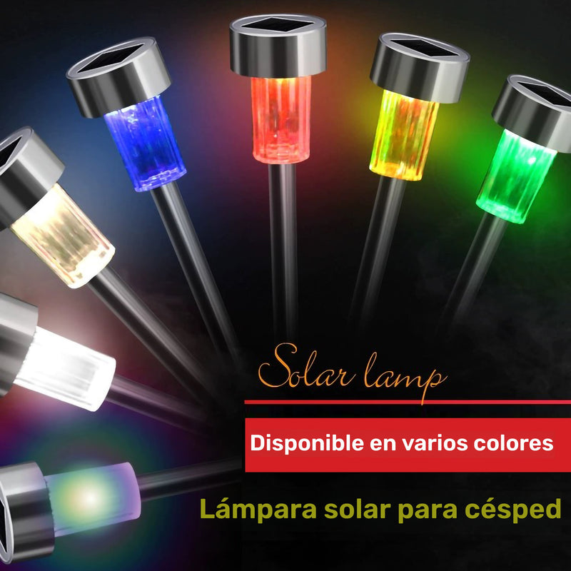 10 luces solares para caminos, con base de acero inoxidable y pantalla de vidrio esmerilado, iluminación exterior eficiente para jardín y patio, luces solares para exteriores