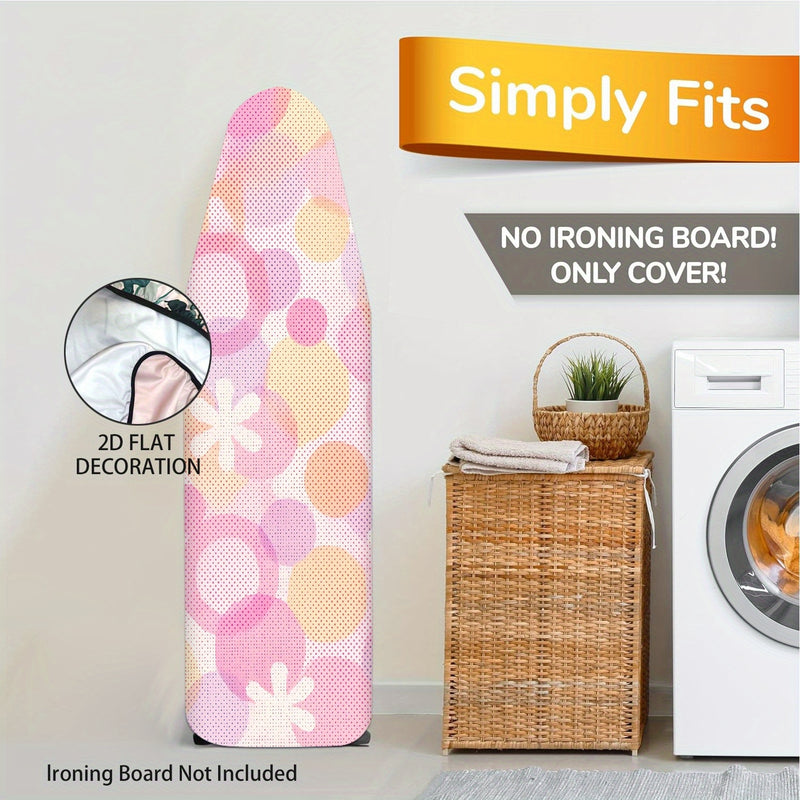 Fundas para Tabla de Planchar Resistentes con Superficie Antideslizante - Protector de Tamaño Completo, Lavable a Máquina, Apta para Mesas de Planchar Estándar (Tabla No Incluida) - Decoración para Lavandería en Rosa/Beige/Gris/Azul/Rojo//Blanco - Acceso