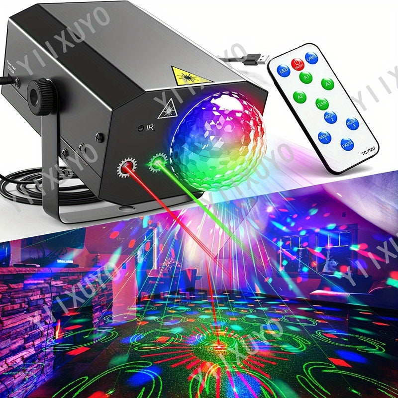 1pc Bola Mágica de Metal con Carcasa de Hierro, Luces Disco con Control Remoto DJ, para Clubes, Navidad, KTV y Decoración de Fiestas en Casa