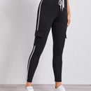 EZwear Joggers con bolsillo lateral de cintura con nudo
