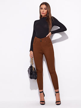 Essnce Jeggings ajustados con estiramiento alto de cintura alta