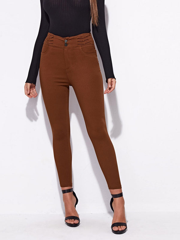 Essnce Jeggings ajustados con estiramiento alto de cintura alta