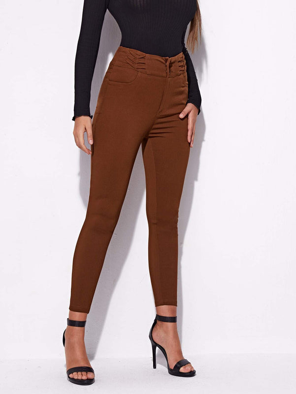 Essnce Jeggings ajustados con estiramiento alto de cintura alta