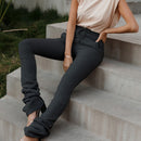 Glamaker Pantalones con bolsillo oblicuo de cintura con cordon