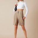 Essnce Shorts fruncido con cremallera