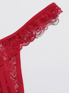 Underwear&sleepwear basics 2 paquetes conjunto de bragas de encaje floral lenceria sexy